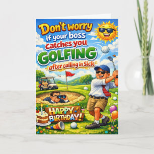 Alles Gute zum Geburtstag golfender Bruder und sei Karte