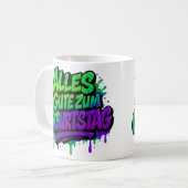 Alles Gute zum Geburtstag, Graffiti 1 Kaffeetasse (Vorderseite Links)