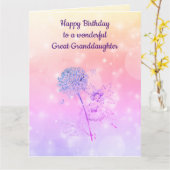 Alles Gute zum Geburtstag groß - Enkelin Karte (Gelbe Blume)