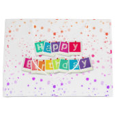 Alles Gute zum Geburtstag Große Geschenktüte (Vorderseite)