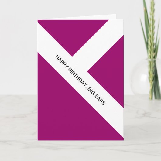 alles Gute zum Geburtstag, große Ohren Karte (Vorderseite)