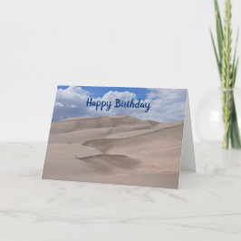 Alles Gute zum Geburtstag, große Sanddünen, Colora Karte