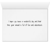 Alles Gute zum Geburtstag - Gruß in Misty Mountain (Innenansicht Horizontal (Unten))