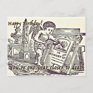Alles Gute zum Geburtstag Grußkarte Dunkler Humor Postkarte