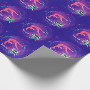 Alles Gute zum Geburtstag Gymnastics Galaxy Tumbli Geschenkpapier