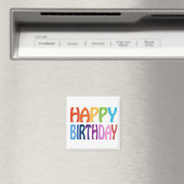 Alles Gute zum Geburtstag - Happy Colorful Magnet (In Situ (Geschirrspüler))