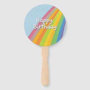 Alles Gute zum Geburtstag Helle & Bunte Regenbogen Fächer