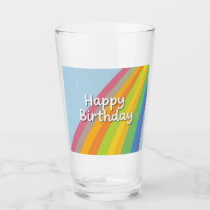 Alles Gute zum Geburtstag Helle & Bunte Regenbogen Glas