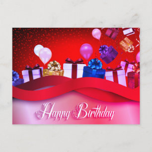 Alles Gute zum Geburtstag Hintergrund Postkarte