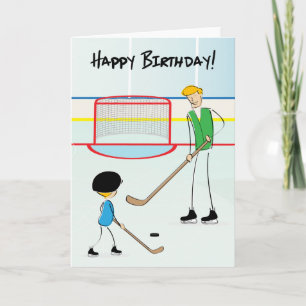 Alles Gute zum Geburtstag Hockey-Grußkarte (von ei Karte