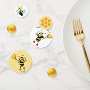 Alles Gute zum Geburtstag Honig Hummel Konfetti