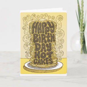 Alles Gute zum Geburtstag Hot Cakes Letterpress Ka Karte