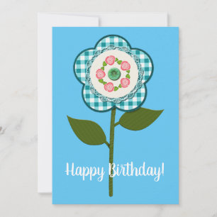 Alles Gute zum Geburtstag! Hübsche künstliche Blum