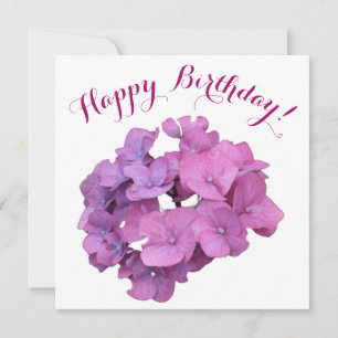 Alles Gute zum Geburtstag hübsche rosa Blume stilv Feiertagskarte