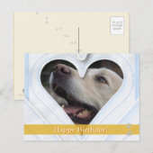 Alles Gute zum Geburtstag! - Hunde Postkarte (Vorne/Hinten)