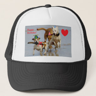 alles Gute zum Geburtstag Hunde Truckerkappe