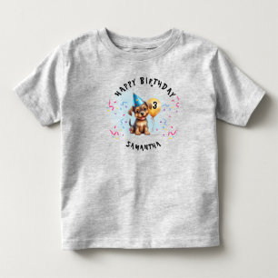 Alles Gute zum Geburtstag Hundeparty Kleinkind T-shirt