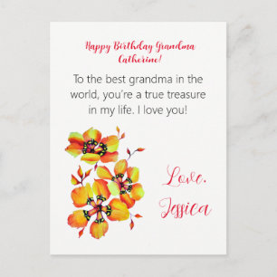 Alles Gute zum Geburtstag! Ich Liebe dich! Postkarte