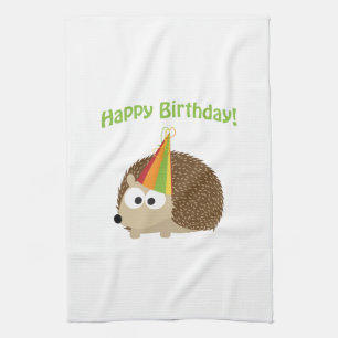 Alles Gute zum Geburtstag! Igel Küchentuch