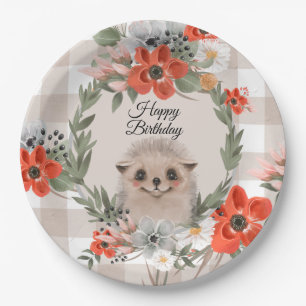 Alles Gute zum Geburtstag Igel Pappteller