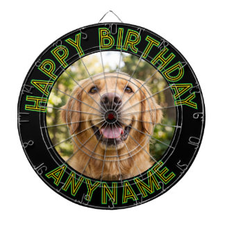 ALLES GUTE ZUM GEBURTSTAG - Ihr individuelles Foto Dartscheibe