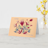 Alles Gute zum Geburtstag, im Cantonese und Karte (Gelbe Blume)