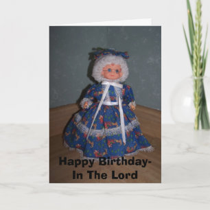 Alles Gute zum Geburtstag - im Herrn, für die grau Karte