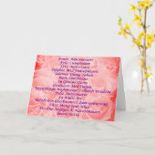 Alles Gute zum Geburtstag in 16 Sprachen Karte (Gelbe Blume)