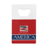 Alles Gute zum Geburtstag in Amerika! Kreditkarten Flaschenöffner (Rückseite)