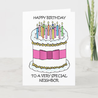 Alles Gute zum Geburtstag in die Nachbarschaft Ame Feiertagskarte