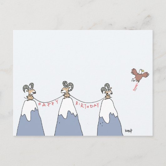 Alles Gute zum Geburtstag in Kanada! Postkarte (Vorderseite)