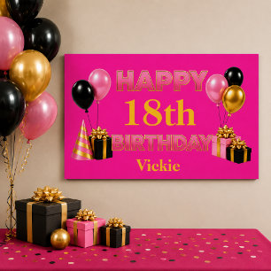 Alles Gute zum Geburtstag in Rosa jedes Alter Poster