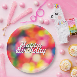 Alles Gute zum Geburtstag in Sprinkles Pappteller
