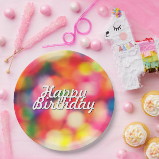 Alles Gute zum Geburtstag in Sprinkles Pappteller