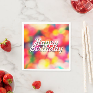 Alles Gute zum Geburtstag in Sprinkles Serviette