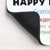 Alles Gute zum Geburtstag in vielen Sprachen farbe Mousepad (Ecke)
