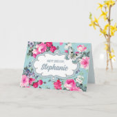Alles Gute zum Geburtstag. Individuelle Name | Blu Karte (Gelbe Blume)