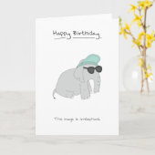 Alles Gute zum Geburtstag - irrelevant Karte (Gelbe Blume)