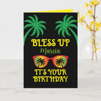 Alles Gute zum Geburtstag Jamaican Bless Up Karte
