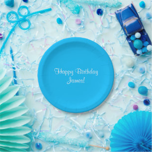 Alles Gute zum Geburtstag (James) Name Hier Pappteller