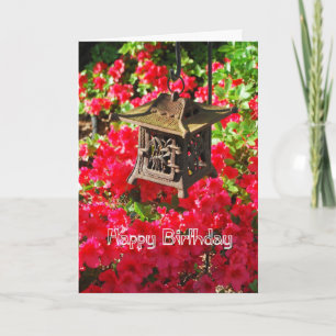 Alles Gute zum Geburtstag Japanische Laterne und A Karte