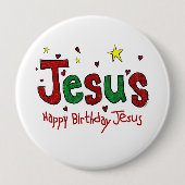 Alles Gute zum Geburtstag Jesus Button (Vorderseite)