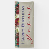 Alles Gute zum Geburtstag Jesus Christliche Weihna Banner (Vertikal)