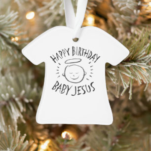 Alles Gute zum Geburtstag Jesus - Christlicher Wei Ornament