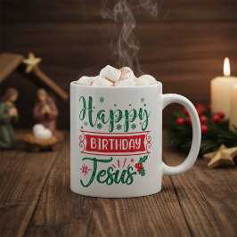Alles Gute zum Geburtstag Jesus Feierliche Weihnac Kaffeetasse