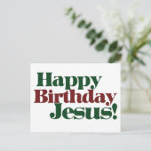 Alles Gute zum Geburtstag Jesus ist Weihnachten (Stehend Vorderseite)