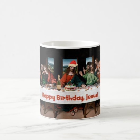 Alles Gute zum Geburtstag, Jesus! Kaffeetasse (Mittel)