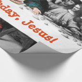 Alles Gute zum Geburtstag, Jesus! Lustiges Geschenkpapier (Ecke)