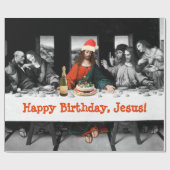 Alles Gute zum Geburtstag, Jesus! Lustiges Geschenkpapier (Flach)