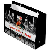 Alles Gute zum Geburtstag, Jesus! Lustiges Große Geschenktüte (Vorderseite Schrägansicht)